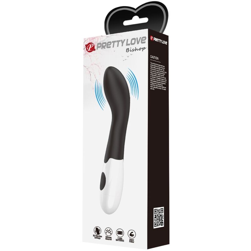Vibratore Punto G Pretty Love Bishop — 30 Modalità, Nero
