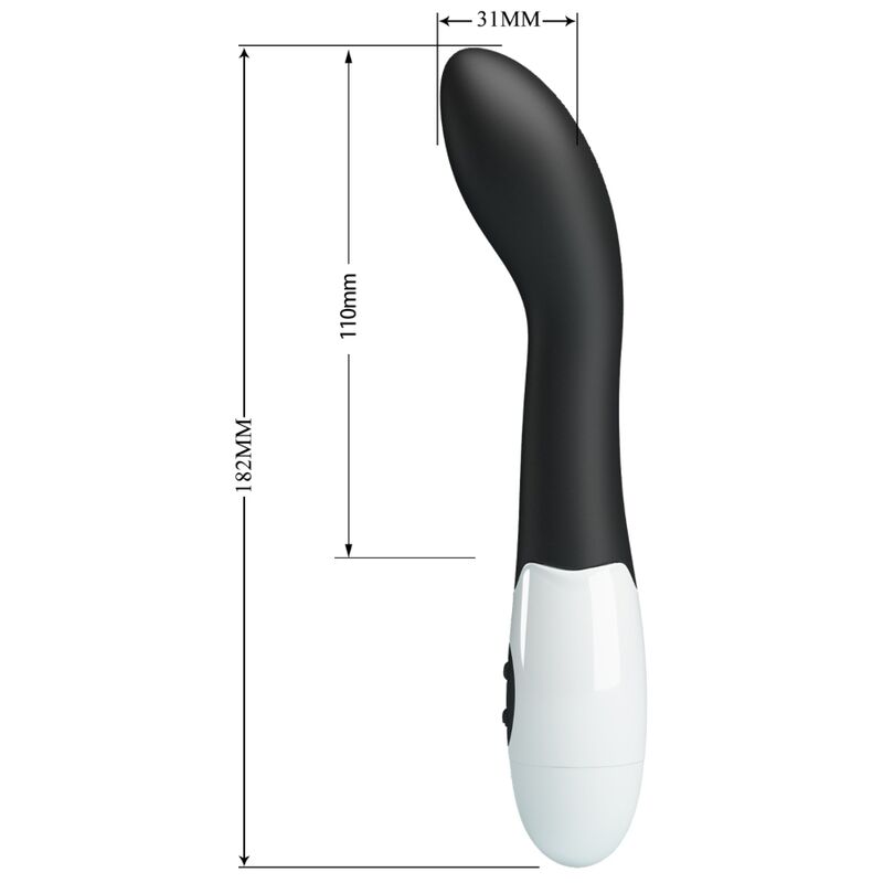 Vibratore Punto G Pretty Love Bishop — 30 Modalità, Nero