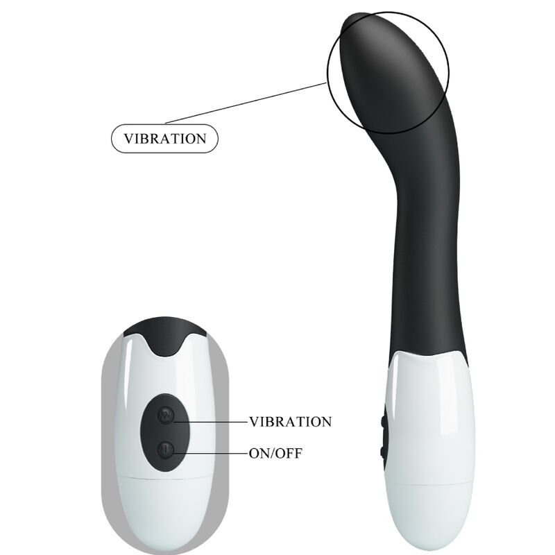 Vibratore Punto G Pretty Love Bishop — 30 Modalità, Nero