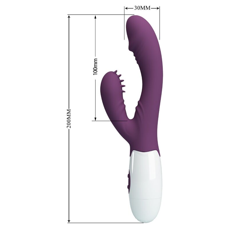 Vibratore Rabbit Punto G Pretty Love Andre — Silicone, Viola