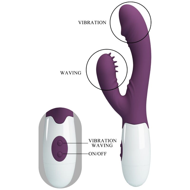 Vibratore Rabbit Punto G Pretty Love Andre — Silicone, Viola