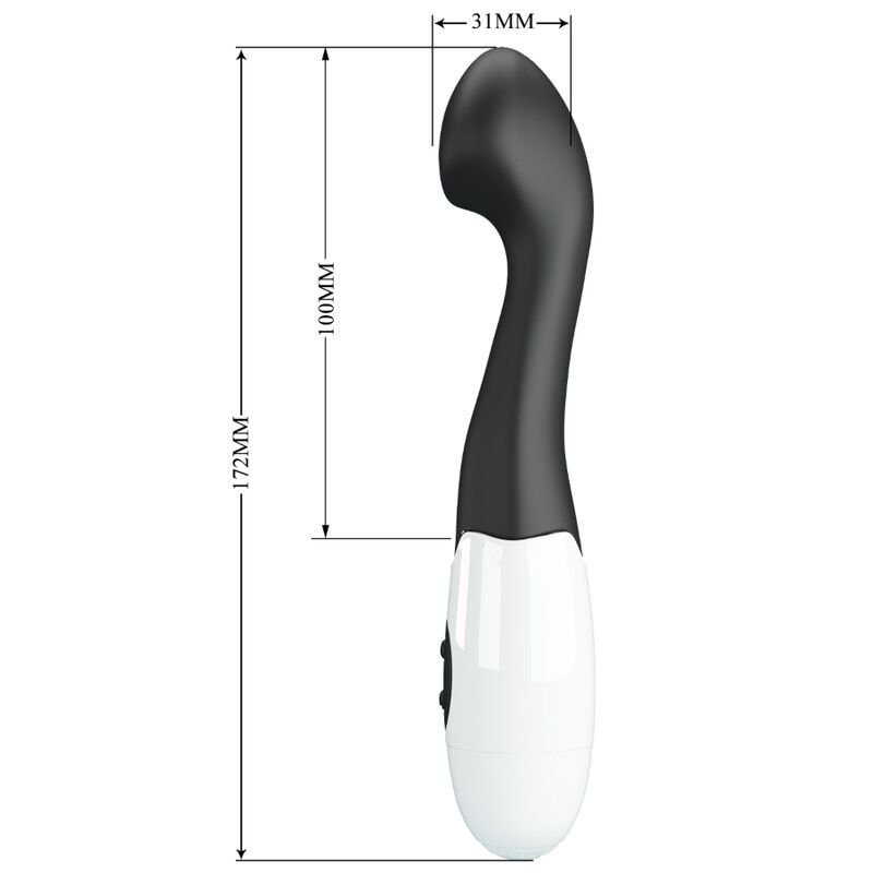 Vibratore Punto G Pretty Love Charles — 30 Modalità, Nero