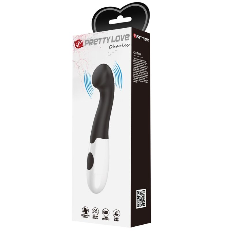 Vibratore Punto G Pretty Love Charles — 30 Modalità, Nero