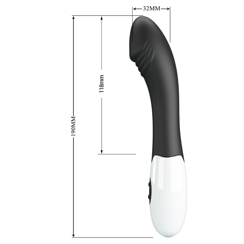 Vibratore Punto G Pretty Love Elemental — 30 Modalità, Nero