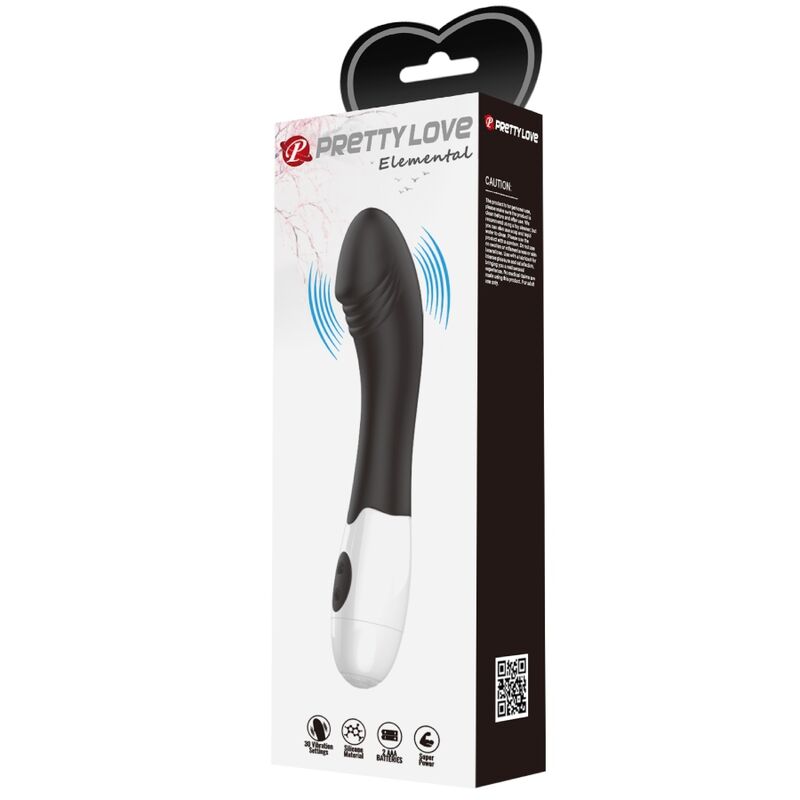 Vibratore Punto G Pretty Love Elemental — 30 Modalità, Nero