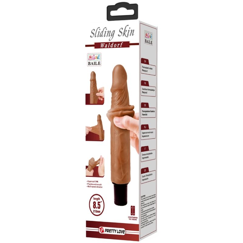 Dildo Realistico Vibrante Pretty Love Waldorf — 18 cm