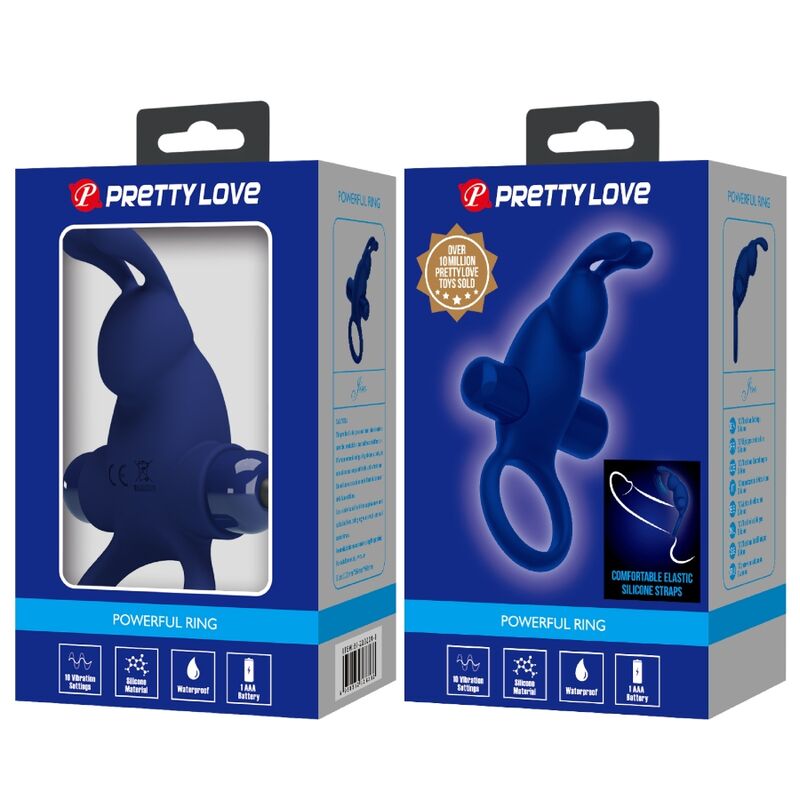 Anello Fallico Vibrante Pretty Love Jiro — Silicone, 10 Modalità