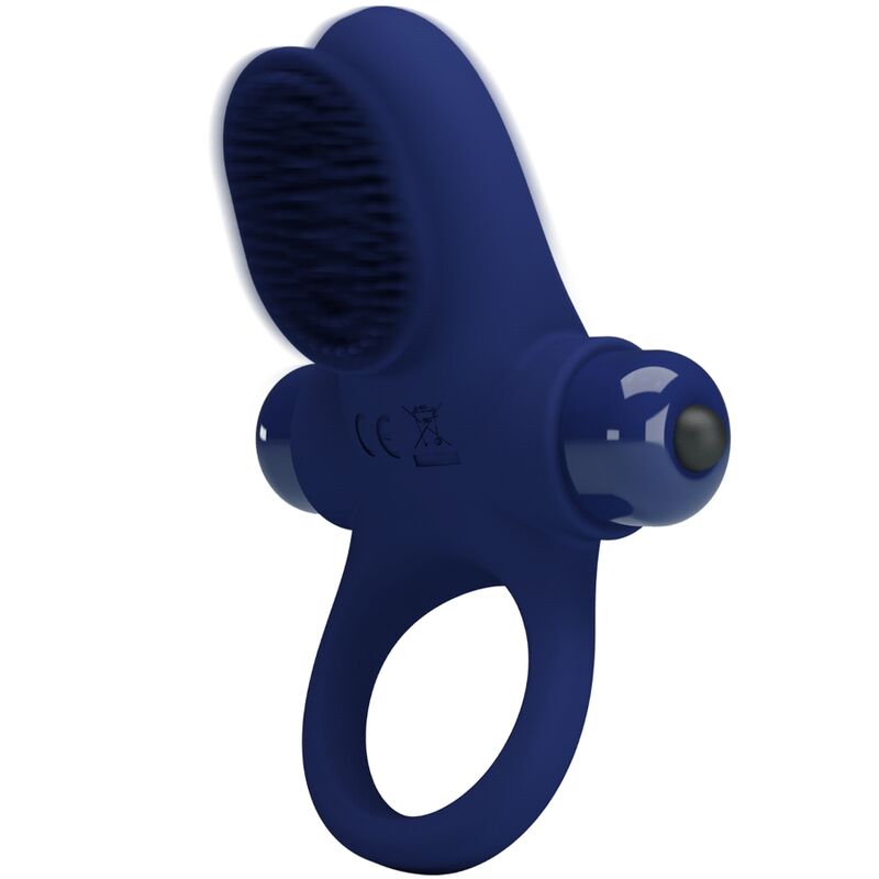 Anello Fallico Vibrante Pretty Love — Silicone, Blu