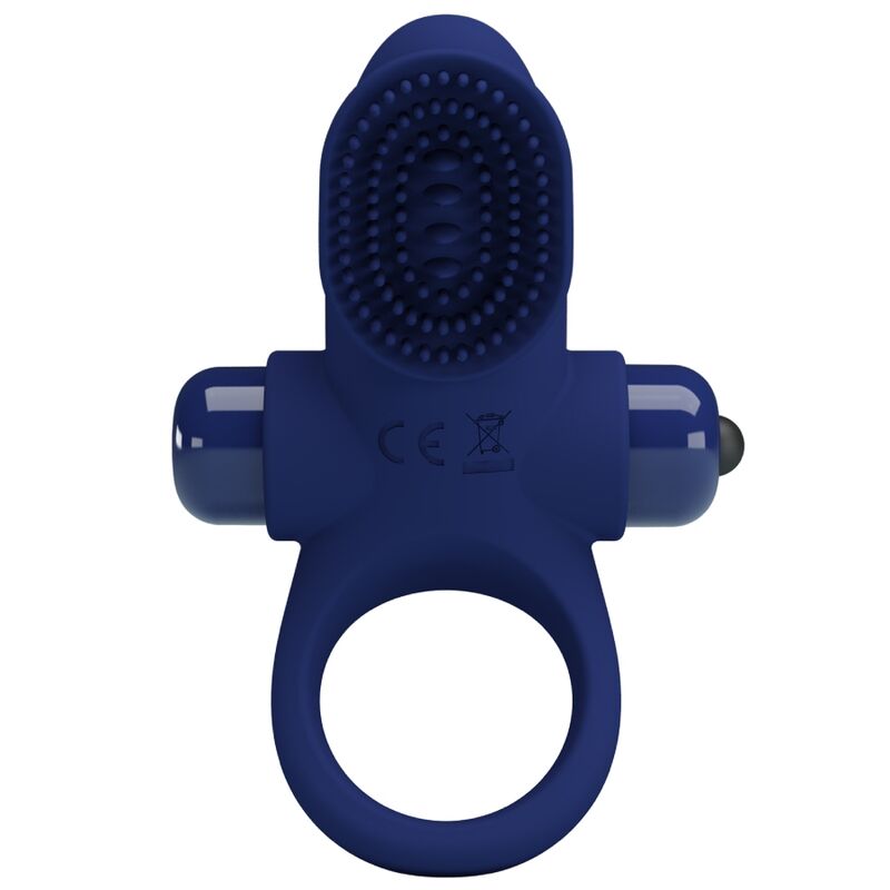 Anello Fallico Vibrante Pretty Love — Silicone, Blu