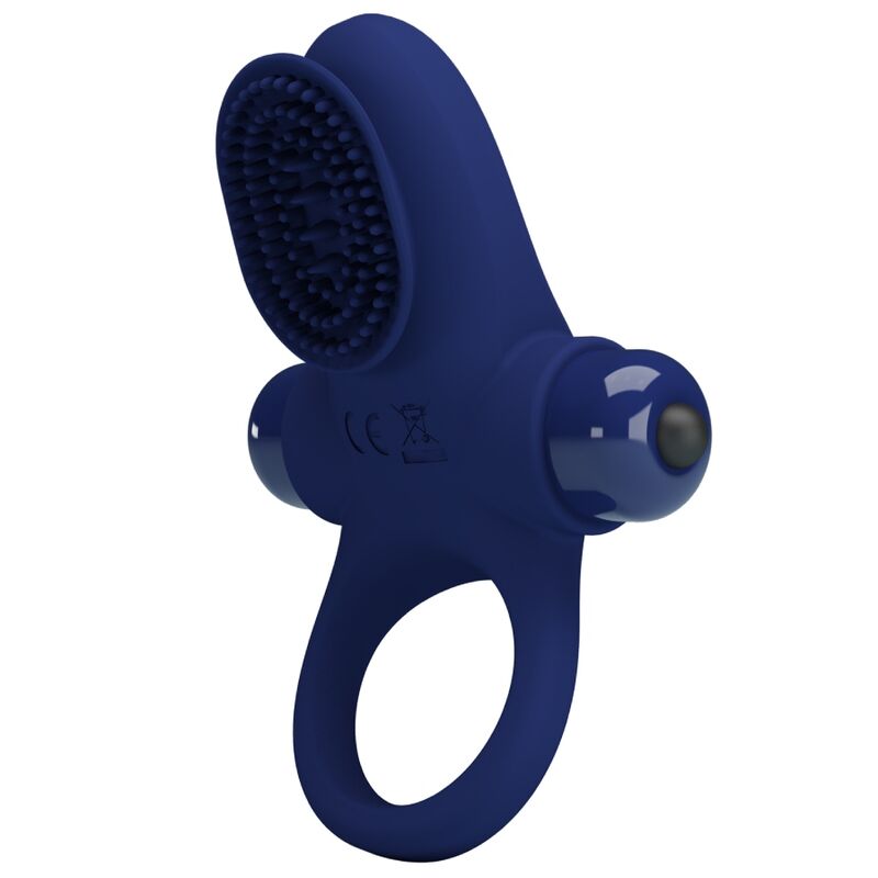 Anello Fallico Vibrante Pretty Love — Silicone, Blu