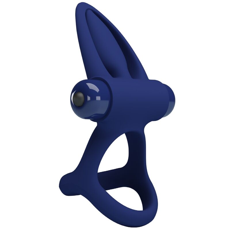 Anello Fallico Vibrante con Stimolatore Pretty Love Mat — Blu