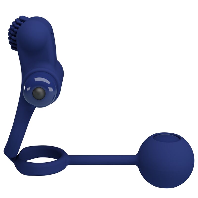 Anello Fallico Vibrante con Plug Pretty Love Remington — Blu