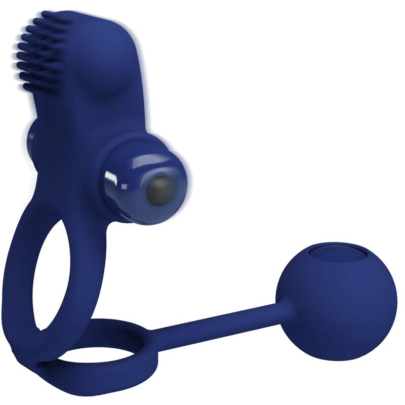 Anello Fallico Vibrante con Plug Pretty Love Remington — Blu