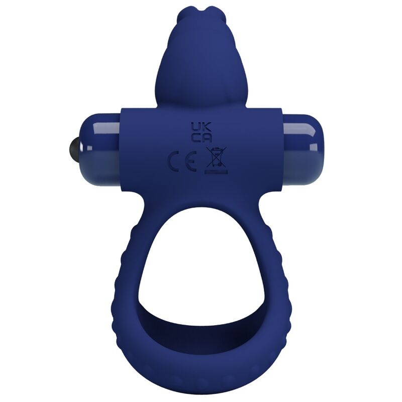 Anello Fallico Vibrante Pretty Love Luchito — Doppio, Blu