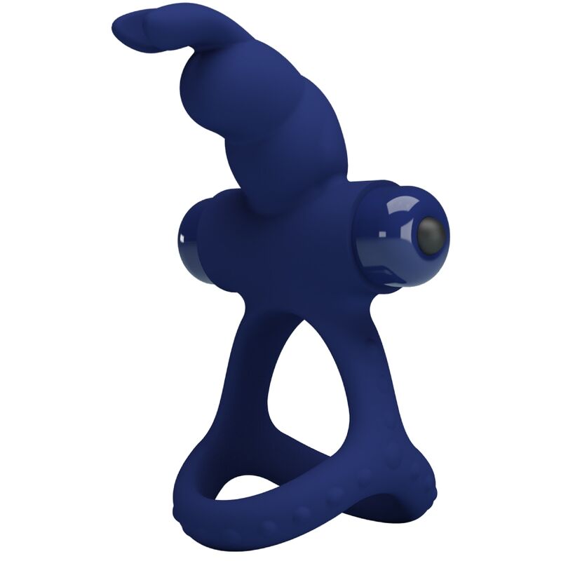 Anello Fallico Vibrante Pretty Love Luchito — Doppio, Blu