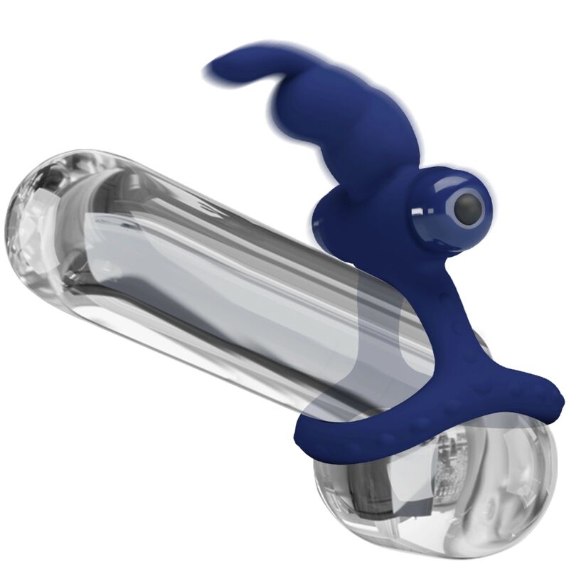 Anello Fallico Vibrante Pretty Love Luchito — Doppio, Blu