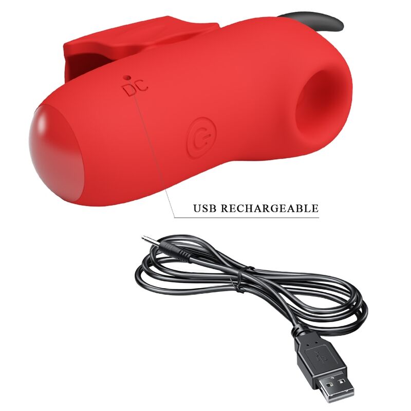 Stimolatore Dito Vibrante Pretty Love Magic Devil — Silicone