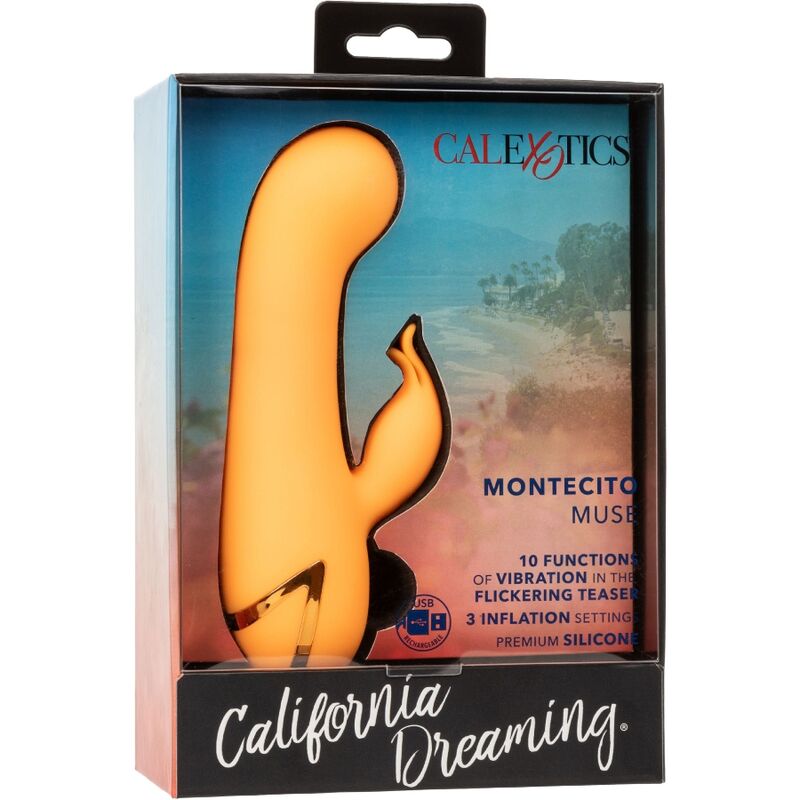 Vibratore Rabbit Gonfiabile Calexotics Montecito Muse — Arancione
