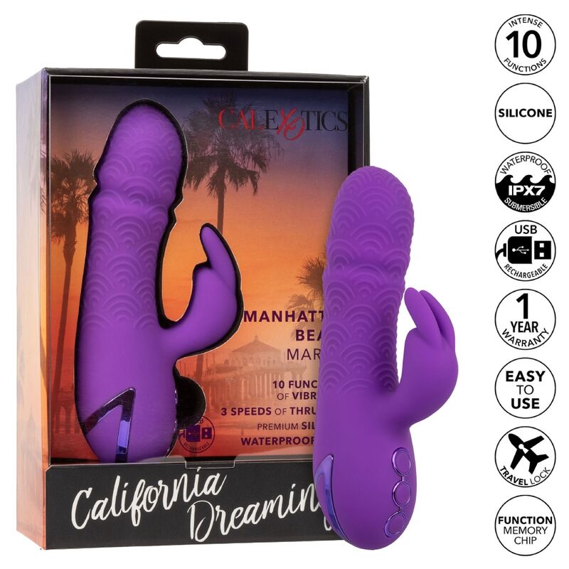 Vibratore Rabbit Calexotics Manhattan Beach Marvel — Viola