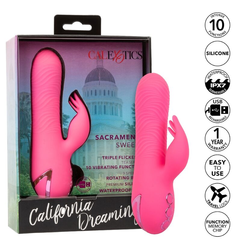 Vibratore Rabbit Calexotics Sacramento Sweetie — 10 Funzioni