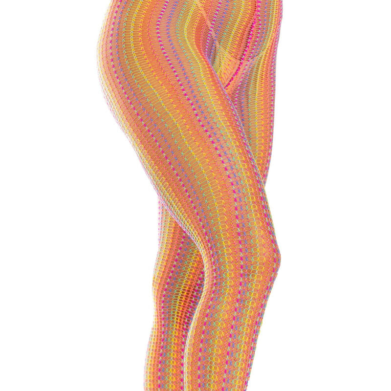 Collant a Rete All'uncinetto Leg Avenue — Multicolore Arcobaleno