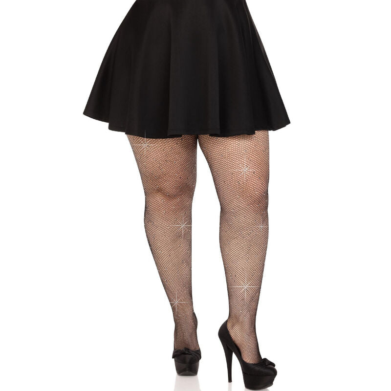 Calze a Rete con Strass Leg Avenue Colby — Taglie Forti