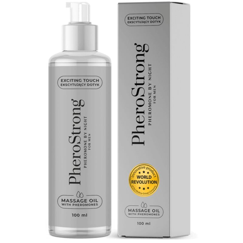 Olio da Massaggio con Feromoni Pherostrong — Uomo, 100 ml