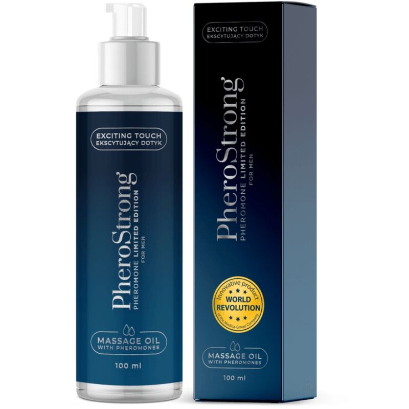 Olio da Massaggio con Feromoni Pherostrong — Uomo, 100 ml