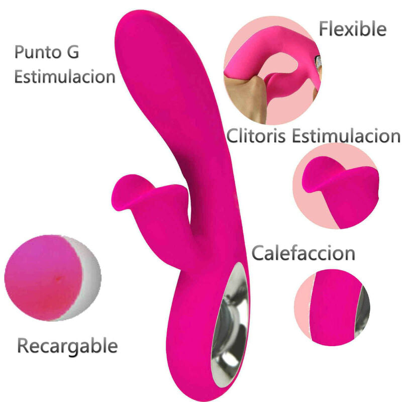 Vibratore con Anello Stimolatore Armony Daro — Fucsia
