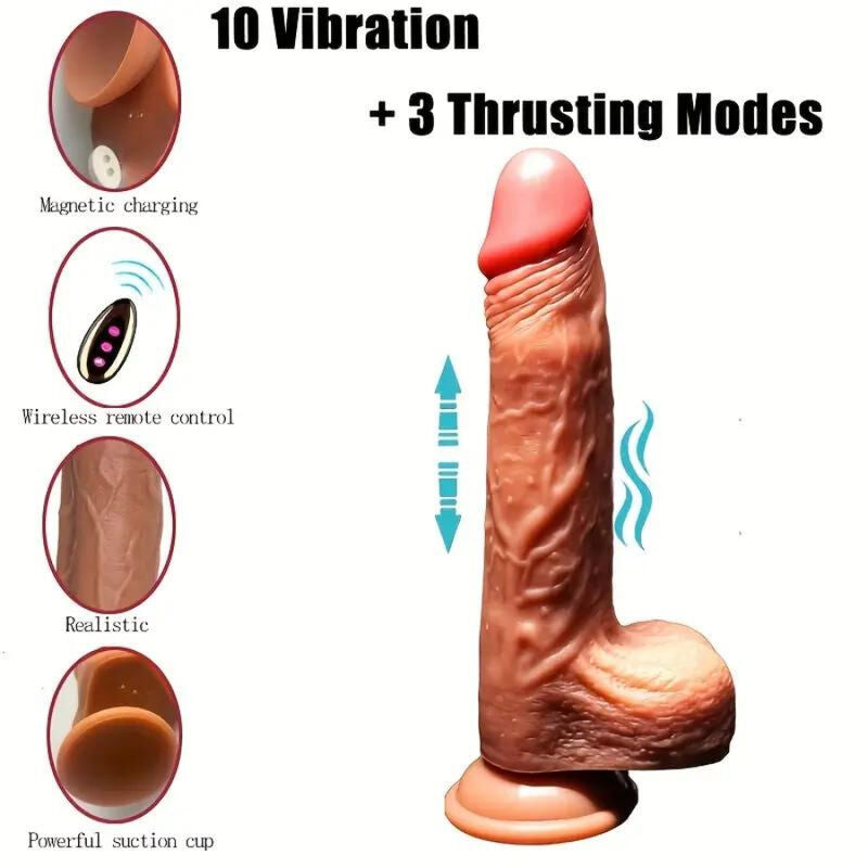 Dildo Realistico Vibrante con Telecomando Armony — 22,5 cm