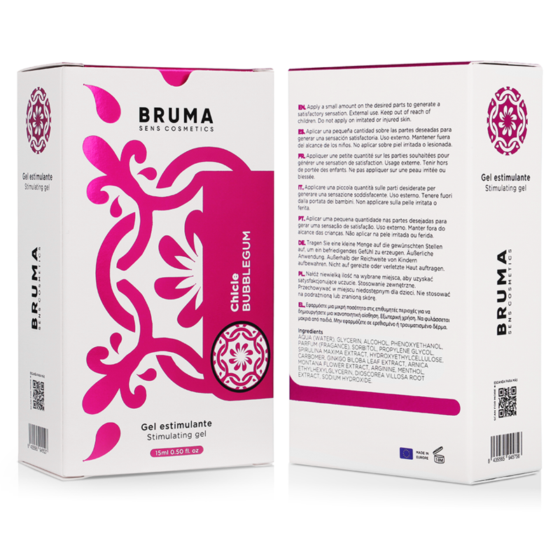 Gel Stimolante Intimo Bruma Bubblegum — Gusto Bubblegum, 15 ml