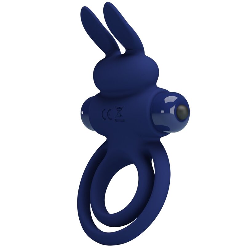 Anello Fallico Vibrante Rabbit Pretty Love Darey — Blu