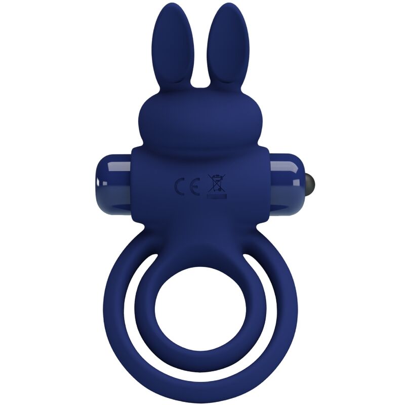 Anello Fallico Vibrante Rabbit Pretty Love Darey — Blu