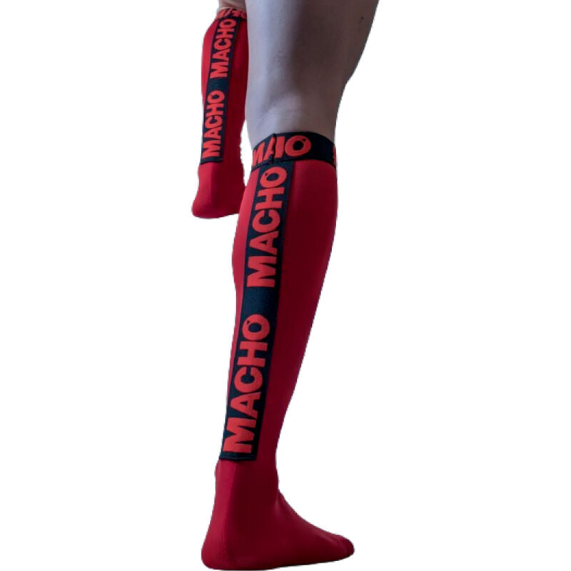 Calzini Fetish Semi-Trasparenti Macho — Taglia Unica, Rosso