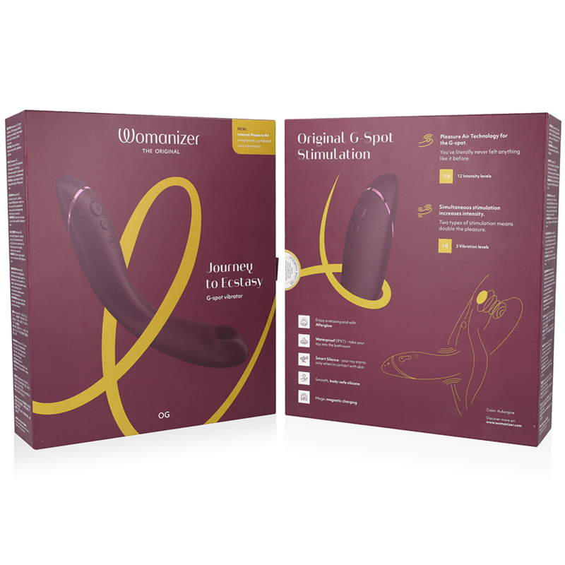 Vibratore Punto G Womanizer OG — Pleasure Air, Melanzana