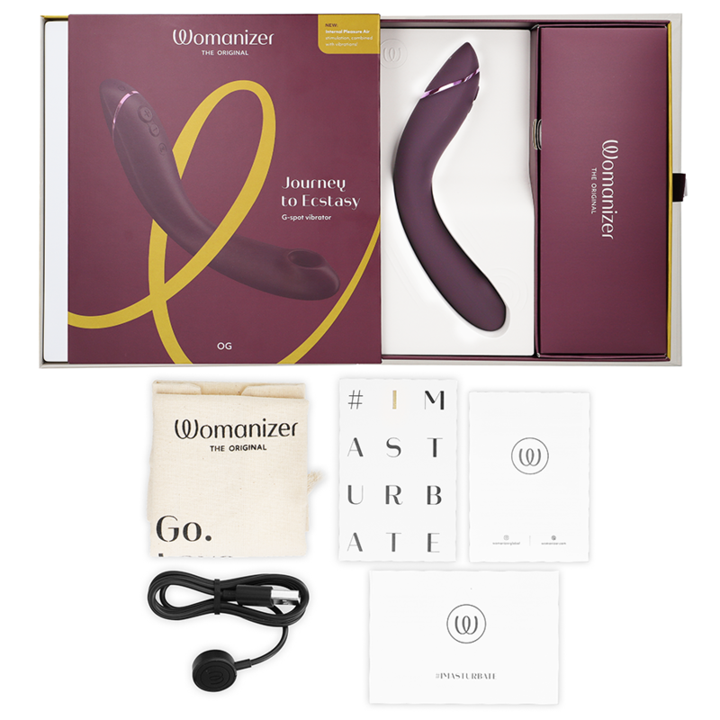 Vibratore Punto G Womanizer OG — Pleasure Air, Melanzana