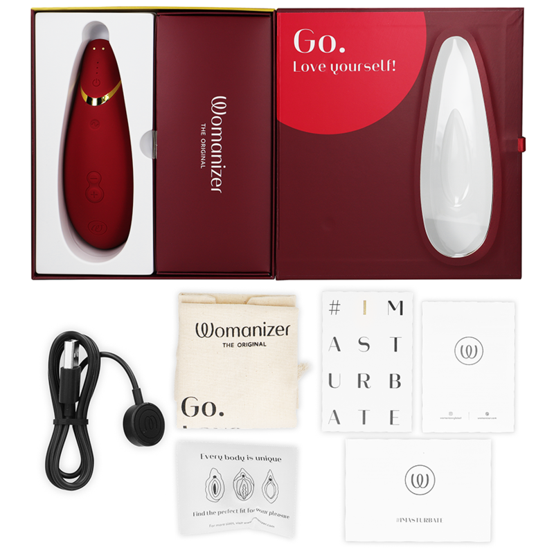 Succhia Clitoride Womanizer Premium 2 — Bordeaux