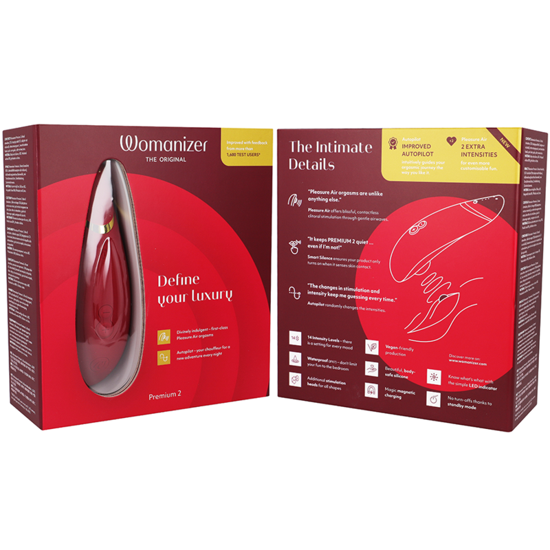 Succhia Clitoride Womanizer Premium 2 — Bordeaux