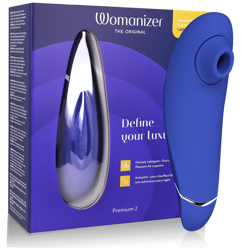 Succhia Clitoride Womanizer Premium 2 — Pleasure Air, Mirtillo
