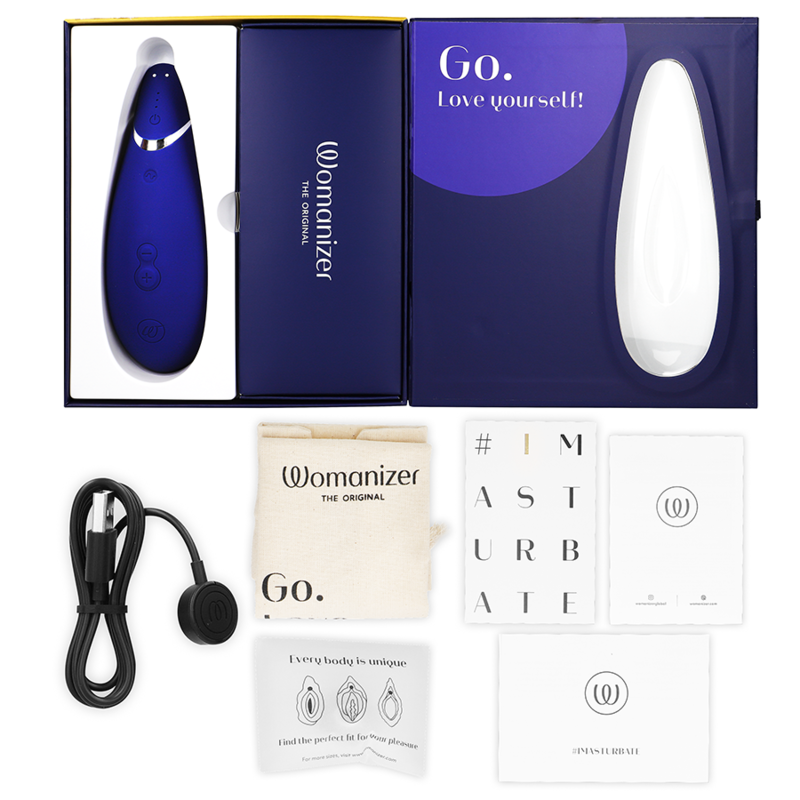 Succhia Clitoride Womanizer Premium 2 — Pleasure Air, Mirtillo