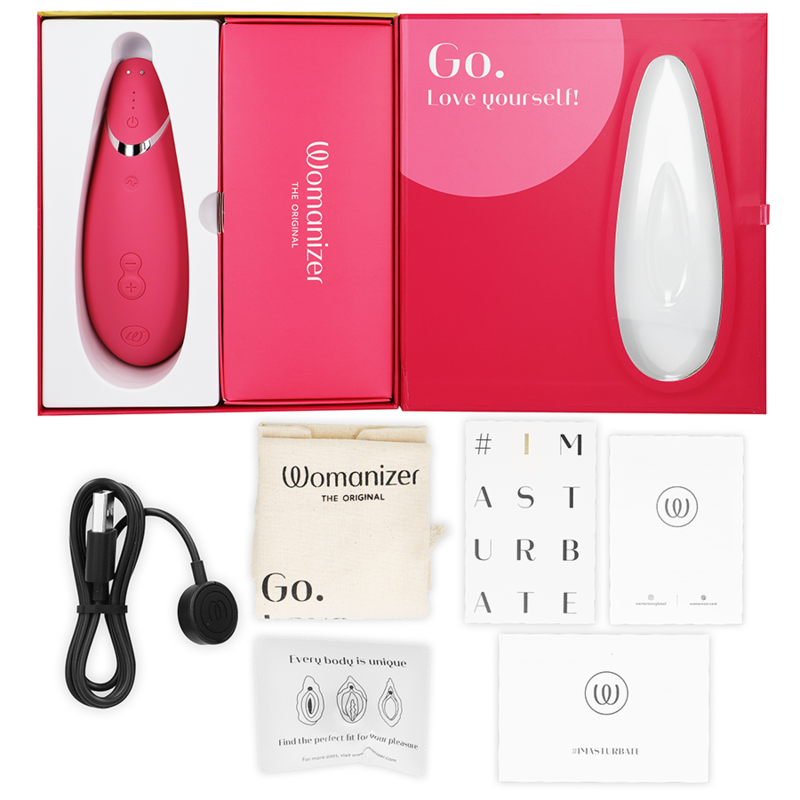 Succhia Clitoride Womanizer Premium 2 — Lampone