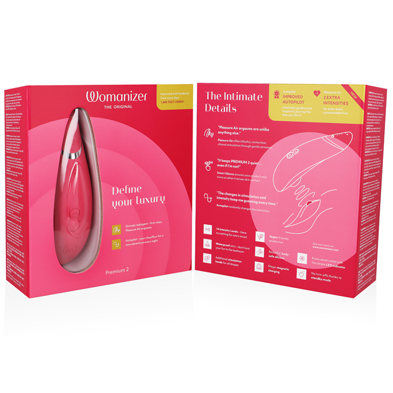Succhia Clitoride Womanizer Premium 2 — Lampone