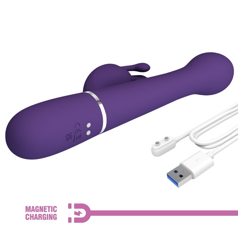 Vibratore Rabbit Pretty Love Dejon — 3 in 1, Viola