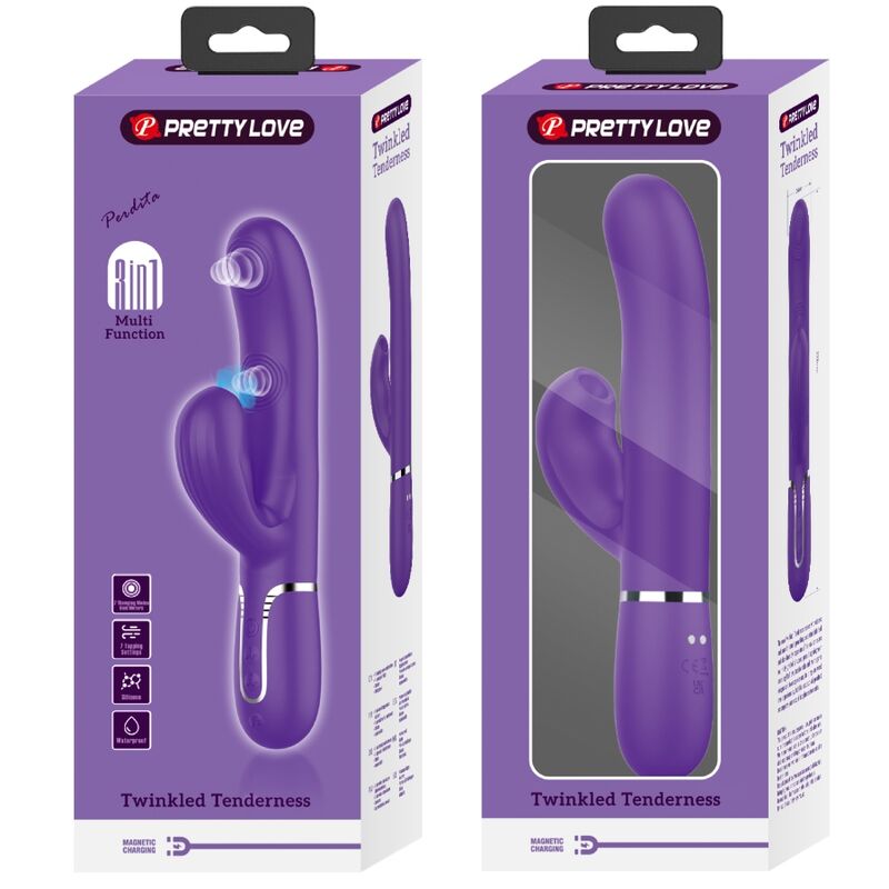 Vibratore Rabbit Multifunzione Pretty Love Perlita — 7 Modalità