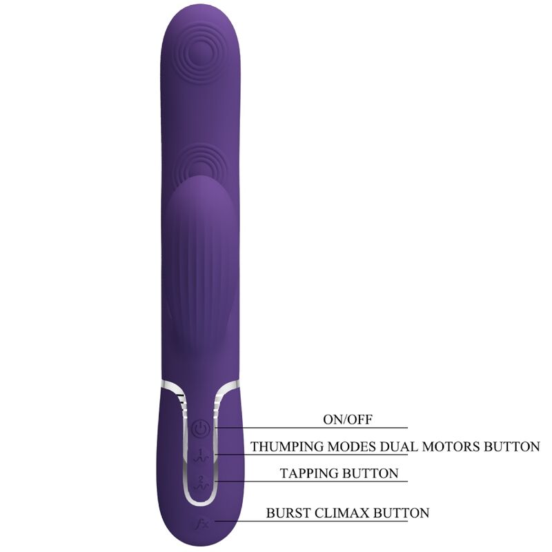 Vibratore Rabbit Multifunzione Pretty Love Perlita — 7 Modalità