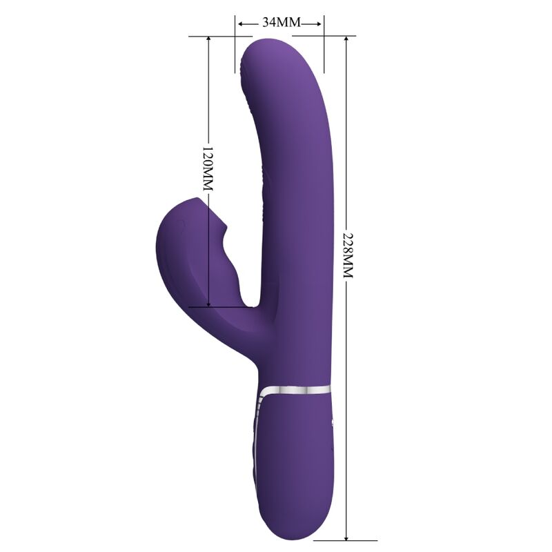 Vibratore Rabbit Multifunzione Pretty Love Perlita — 7 Modalità