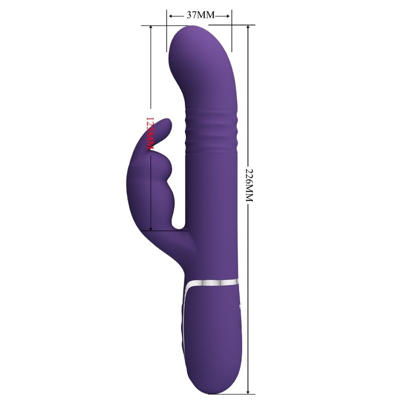Vibratore Rabbit Pretty Love Coale — 4 in 1, Viola