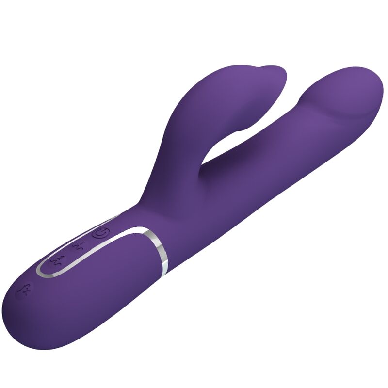 Vibratore Rabbit con Perle Pretty Love Zalin — 4 in 1, Viola