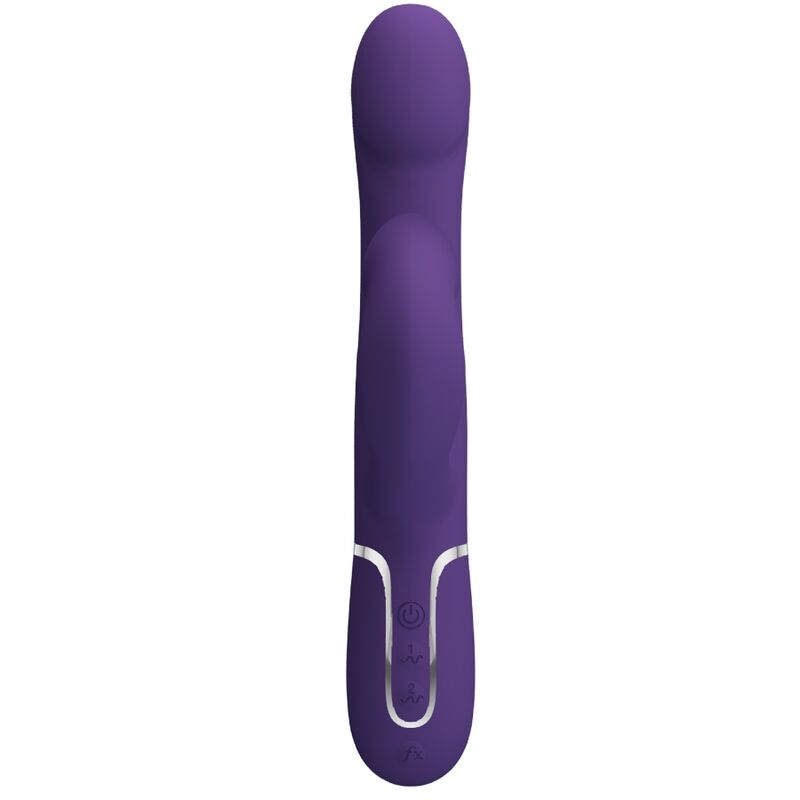 Vibratore Rabbit con Perle Pretty Love Zalin — 4 in 1, Viola