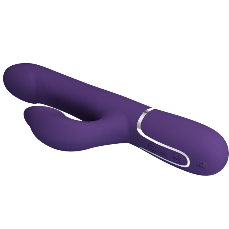 Vibratore Rabbit con Perle Pretty Love Zalin — 4 in 1, Viola
